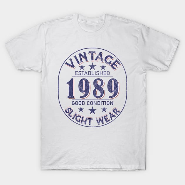 Vintage Established 1989 T-Shirt by Stacy Peters Art